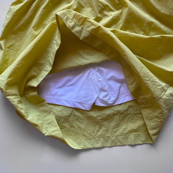 G-Motion Cargo Skort Womens Sz M Yellow Elastic Waist Pockets Lightweight Nylon - Picture 6 of 8